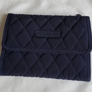 Vera Bradley Trifold Wallet in Classic Navy NWOT
